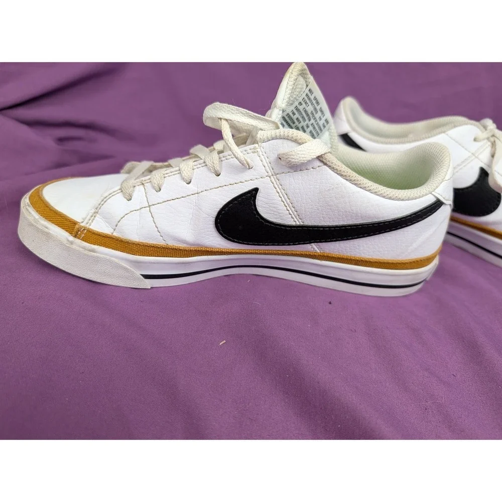 Nike Court Legacy Next Nature Low Top Sneakers White Black Orange dh3161-100